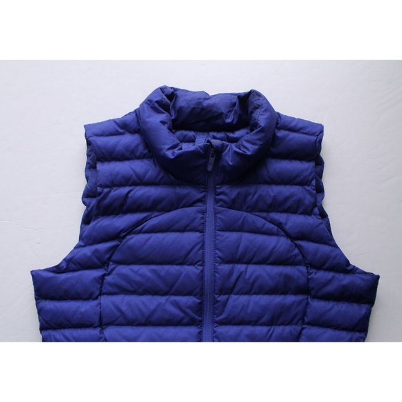 Lululemon Pack It Down Again Vest Lazurite Size 4 Glyde Goose Down - Picture 7 of 9